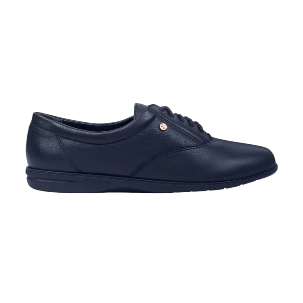 Easy Spirit Motion Women's Size 10.5 M Leather Oxfords All Navy Blue Tie Classic - Picture 3 of 5